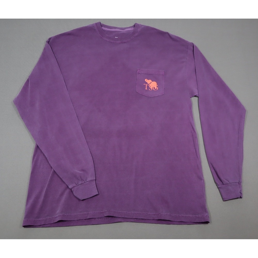 The Southern‎ Gentleman Purple Long Sleeved Pocket Tee - Size XL